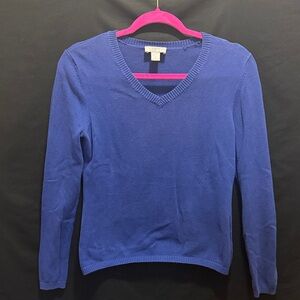 Ann Taylor Loft Purple V-Neck Sweater ~ Small